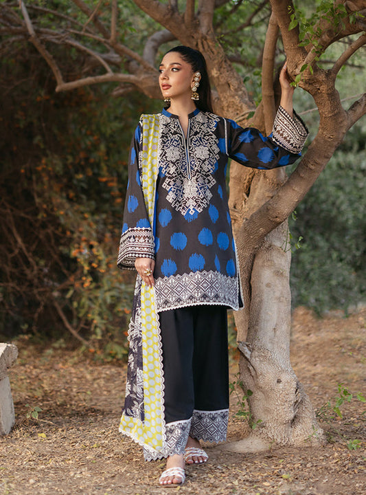 Zainab Chottani | Tahra Lawn 24 | FREYA - D 10B - Designer Dress with Intricate embroidery and embellishments. Shop elegent wedding dress at Maria Faisal.