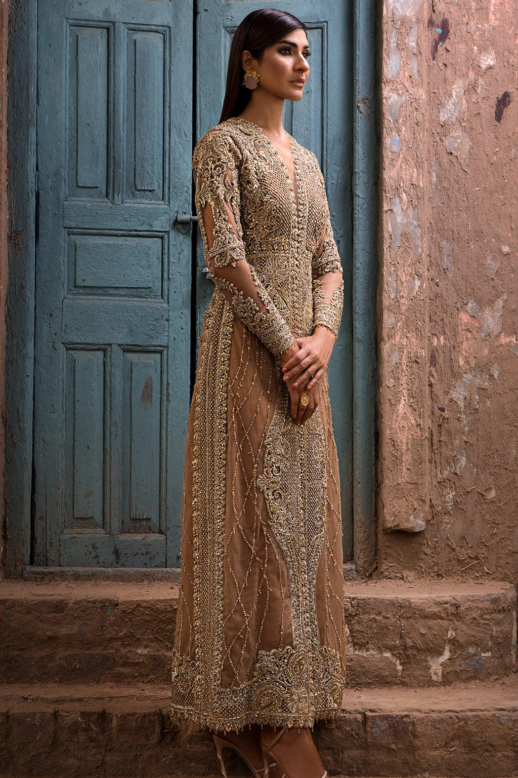 Erum Khan | Dazzling Fiesta | Rosewood - Bridal Dress - available at Maria Faisal in UK and USA.