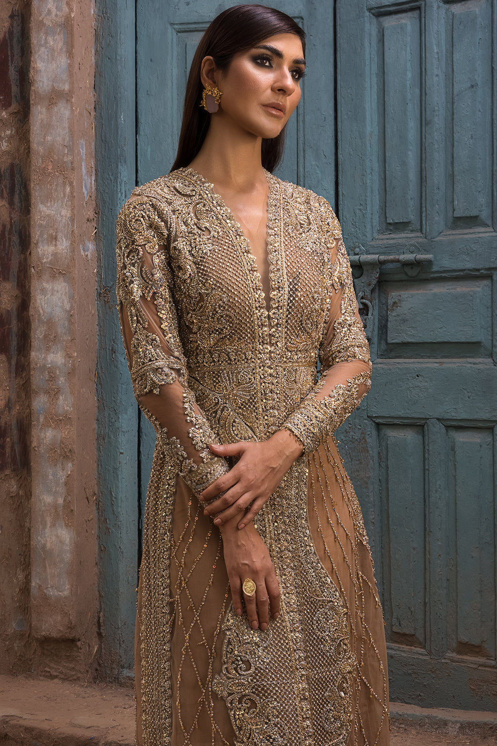 Erum Khan | Dazzling Fiesta | Rosewood - Bridal Dress - available at Maria Faisal in UK and USA.