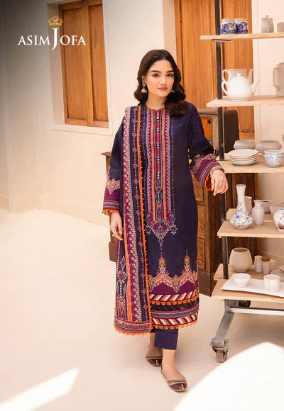 Asim Jofa | Prints Essentials | AJUB-09 - Pakistani Dress - Maria Faisal