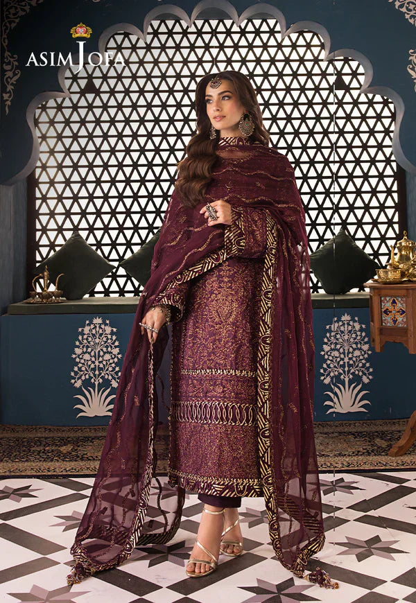 Asim Jofa | Fasana e Ishq Eid Luxury Lawn | AJFI-06 - Pakistani Dress - Maria Faisal