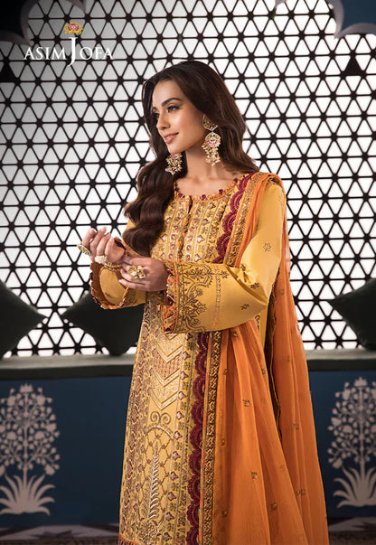 Asim Jofa | Fasana e Ishq Eid Luxury Lawn | AJFI-19 - Pakistani Dress - Maria Faisal