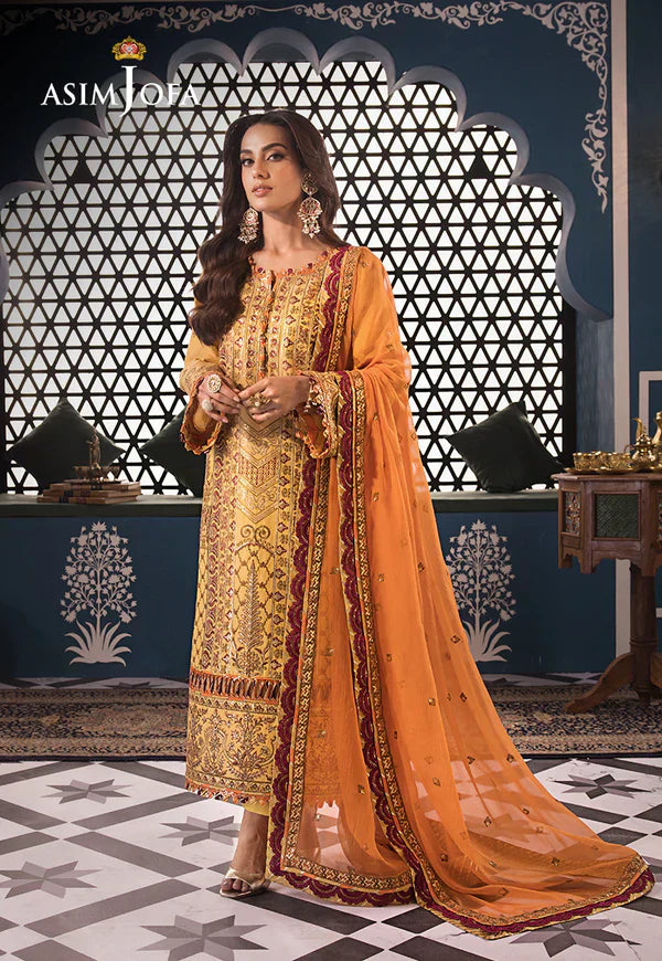 Asim Jofa | Fasana e Ishq Eid Luxury Lawn | AJFI-19 - Pakistani Dress - Maria Faisal