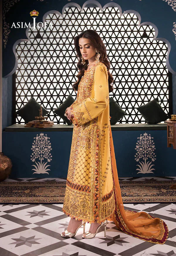 Asim Jofa | Fasana e Ishq Eid Luxury Lawn | AJFI-19 - Pakistani Dress - Maria Faisal