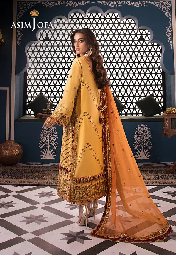 Asim Jofa | Fasana e Ishq Eid Luxury Lawn | AJFI-19 - Pakistani Dress - Maria Faisal