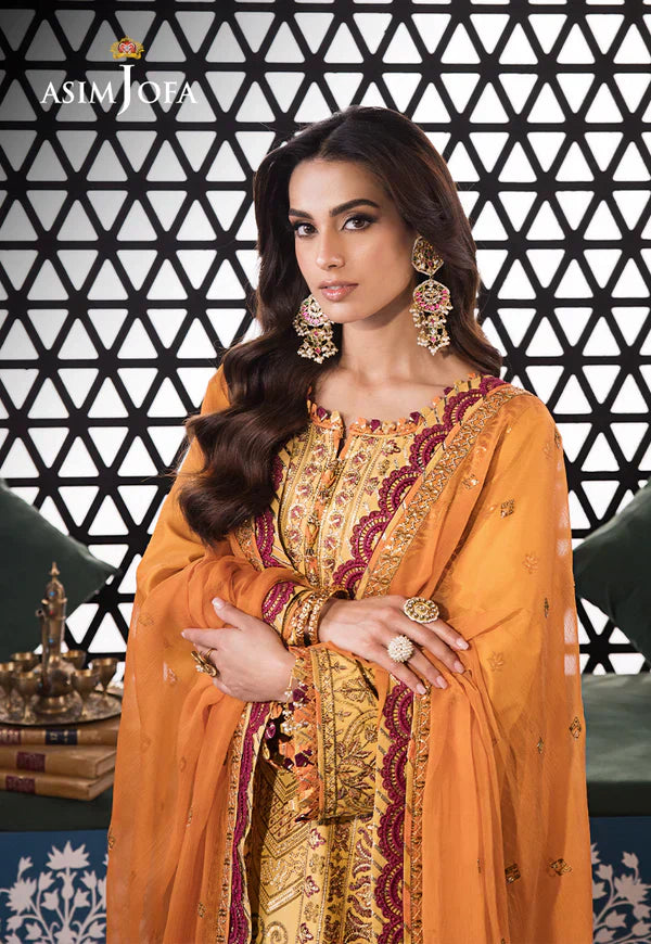 Asim Jofa | Fasana e Ishq Eid Luxury Lawn | AJFI-19 - Pakistani Dress - Maria Faisal