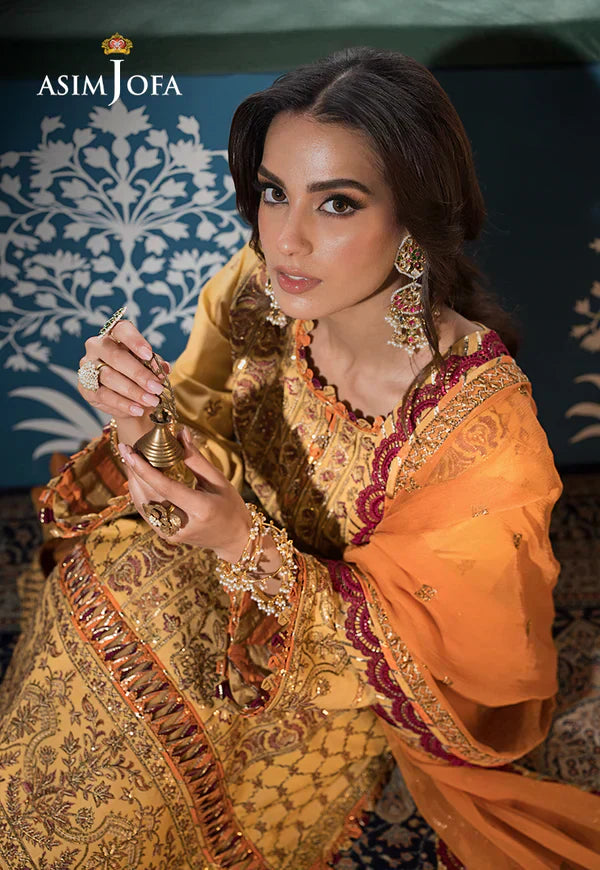 Asim Jofa | Fasana e Ishq Eid Luxury Lawn | AJFI-19 - Pakistani Dress - Maria Faisal