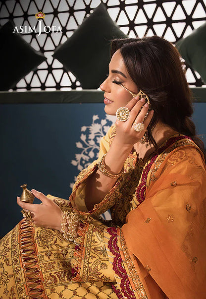 Asim Jofa | Fasana e Ishq Eid Luxury Lawn | AJFI-19 - Pakistani Dress - Maria Faisal