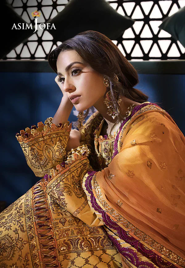 Asim Jofa | Fasana e Ishq Eid Luxury Lawn | AJFI-19 - Pakistani Dress - Maria Faisal