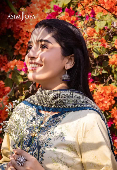 Asim Jofa | Prints Essentials | AJUB-15 - Pakistani Dress - Maria Faisal