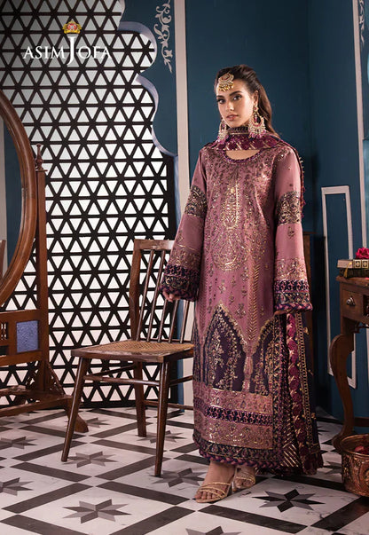 Asim Jofa | Fasana e Ishq Eid Luxury Lawn | AJFI-22 - Pakistani Dress - Maria Faisal