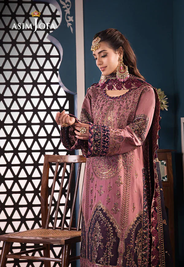 Asim Jofa | Fasana e Ishq Eid Luxury Lawn | AJFI-22 - Pakistani Dress - Maria Faisal
