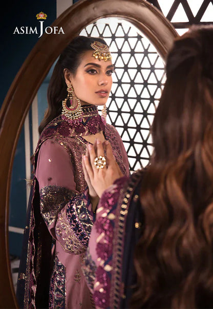 Asim Jofa | Fasana e Ishq Eid Luxury Lawn | AJFI-22 - Pakistani Dress - Maria Faisal