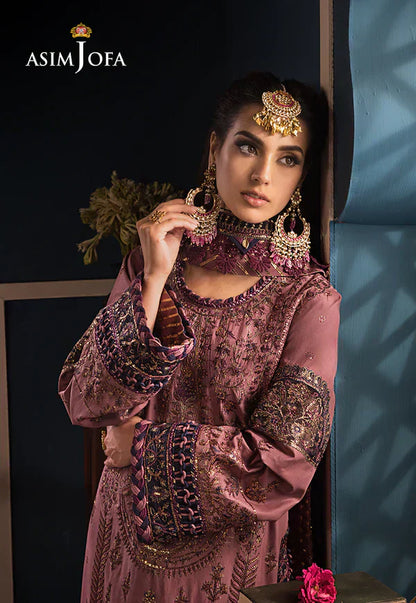 Asim Jofa | Fasana e Ishq Eid Luxury Lawn | AJFI-22 - Pakistani Dress - Maria Faisal