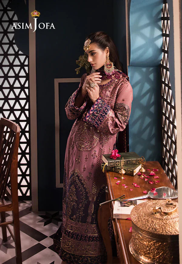 Asim Jofa | Fasana e Ishq Eid Luxury Lawn | AJFI-22 - Pakistani Dress - Maria Faisal