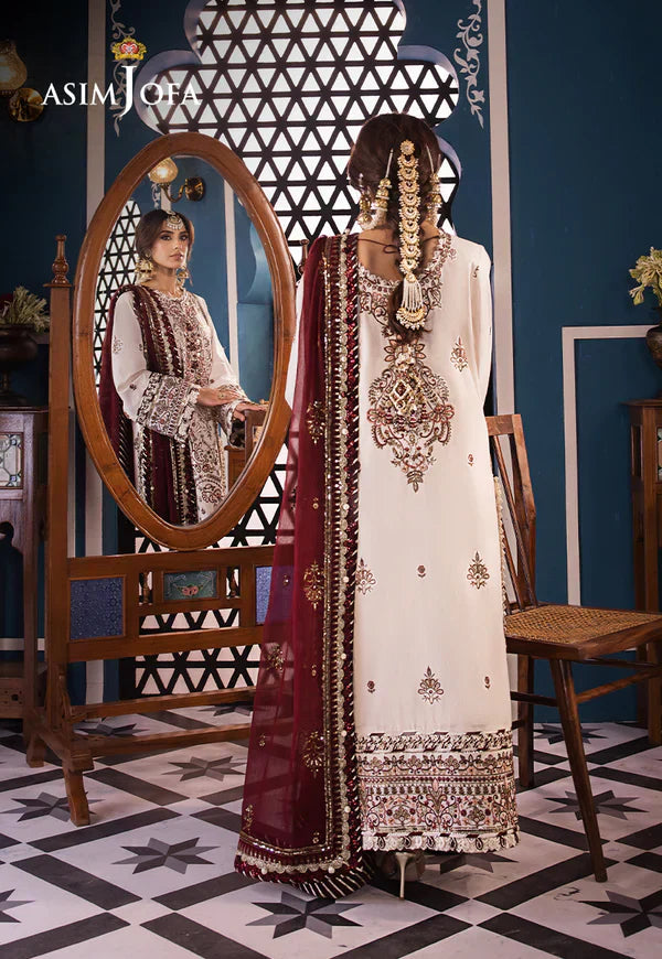 Asim Jofa | Fasana e Ishq Eid Luxury Lawn | AJFI-13 - Pakistani Dress - Maria Faisal