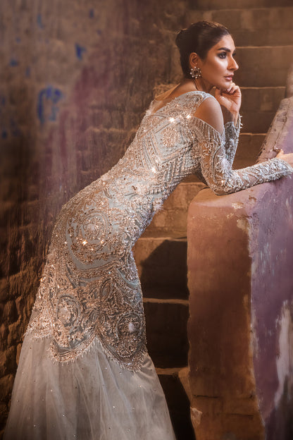 Erum Khan | Dazzling Fiesta | Lustrous - Bridal Dress - available at Maria Faisal in UK and USA.