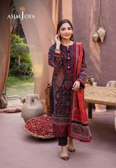 Asim Jofa | Prints Essentials | AJUB-12 - Pakistani Dress - Maria Faisal