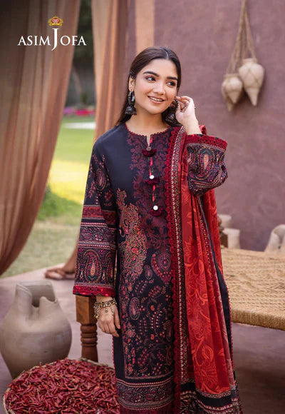 Asim Jofa | Prints Essentials | AJUB-12 - Pakistani Dress - Maria Faisal