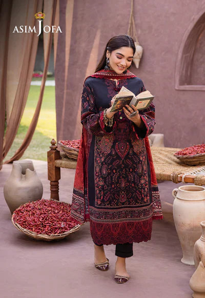 Asim Jofa | Prints Essentials | AJUB-12 - Pakistani Dress - Maria Faisal