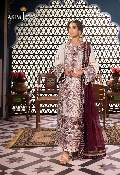 Asim Jofa | Fasana e Ishq Eid Luxury Lawn | AJFI-13 - Pakistani Dress - Maria Faisal