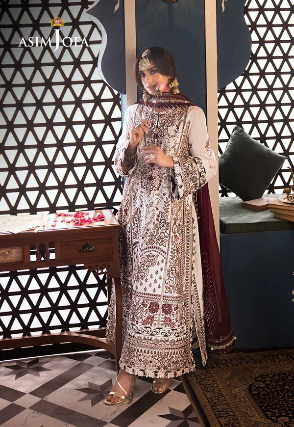 Asim Jofa | Fasana e Ishq Eid Luxury Lawn | AJFI-13 - Pakistani Dress - Maria Faisal