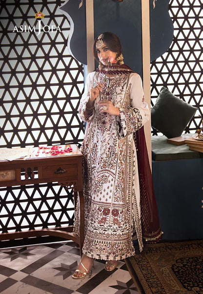 Asim Jofa | Fasana e Ishq Eid Luxury Lawn | AJFI-13 - Pakistani Dress - Maria Faisal