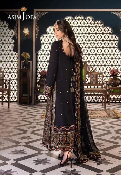 Asim Jofa | Fasana e Ishq Eid Luxury Lawn | AJFI-05 - Pakistani Dress - Maria Faisal