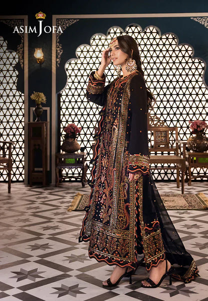 Asim Jofa | Fasana e Ishq Eid Luxury Lawn | AJFI-05 - Pakistani Dress - Maria Faisal