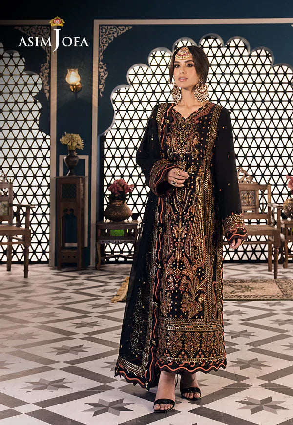 Asim Jofa | Fasana e Ishq Eid Luxury Lawn | AJFI-05 - Pakistani Dress - Maria Faisal