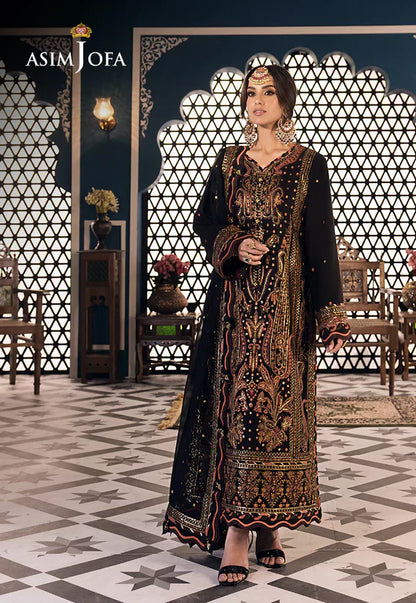 Asim Jofa | Fasana e Ishq Eid Luxury Lawn | AJFI-05 - Pakistani Dress - Maria Faisal
