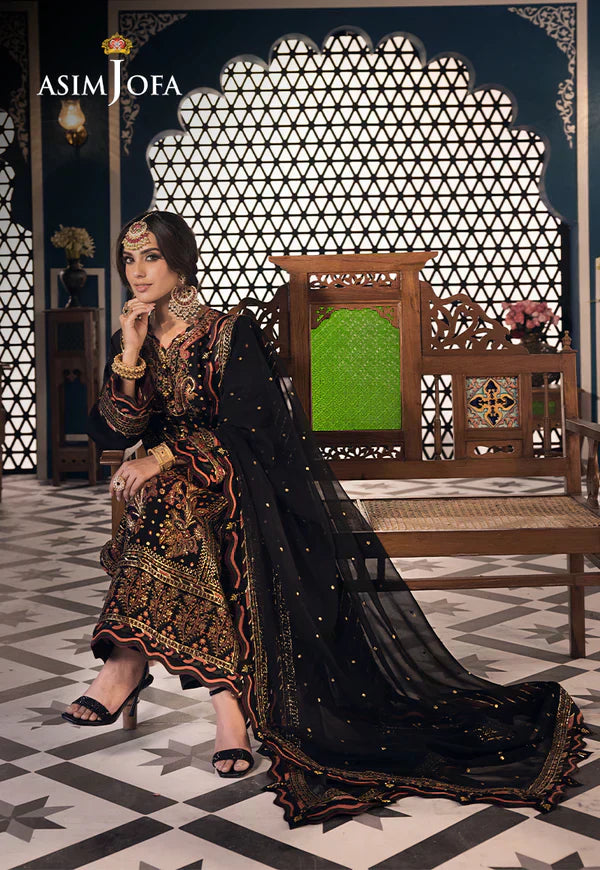 Asim Jofa | Fasana e Ishq Eid Luxury Lawn | AJFI-05 - Pakistani Dress - Maria Faisal