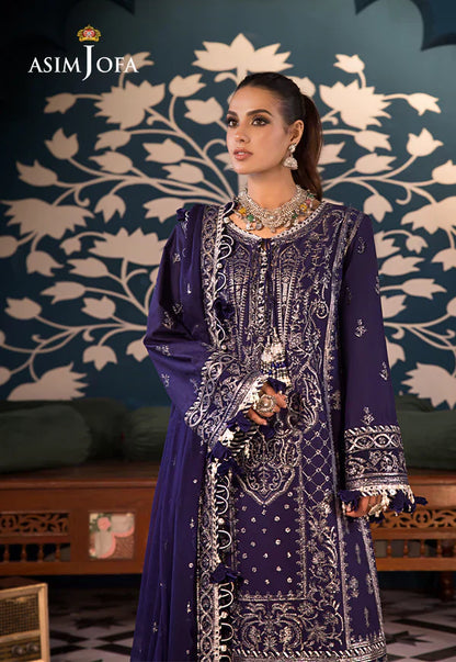 Asim Jofa | Fasana e Ishq Eid Luxury Lawn | AJFI-25 - Pakistani Dress - Maria Faisal