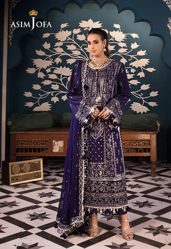 Asim Jofa | Fasana e Ishq Eid Luxury Lawn | AJFI-25 - Pakistani Dress - Maria Faisal