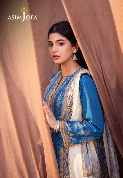 Asim Jofa | Prints Essentials | AJUB-16 - Pakistani Dress - Maria Faisal