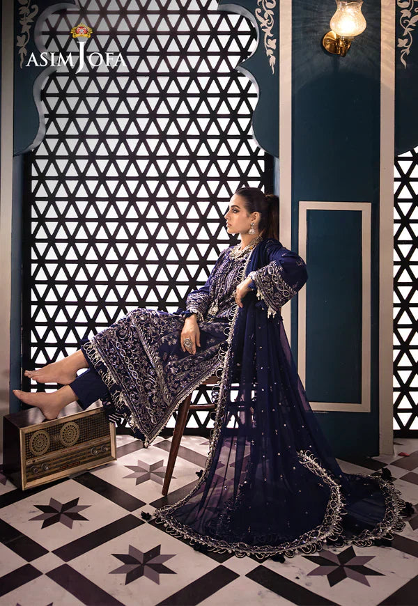 Asim Jofa | Fasana e Ishq Eid Luxury Lawn | AJFI-25 - Pakistani Dress - Maria Faisal