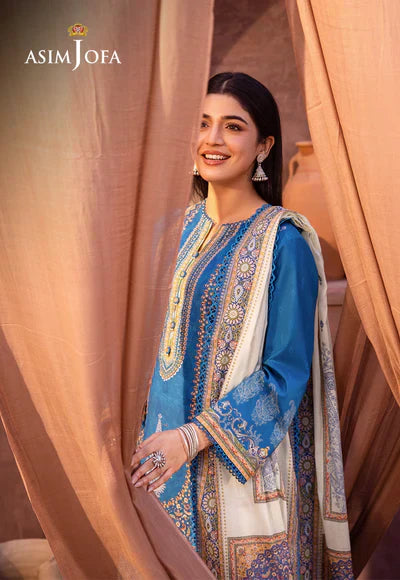 Asim Jofa | Prints Essentials | AJUB-16 - Pakistani Dress - Maria Faisal