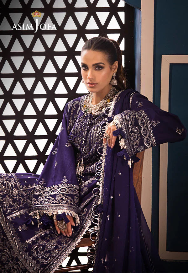 Asim Jofa | Fasana e Ishq Eid Luxury Lawn | AJFI-25 - Pakistani Dress - Maria Faisal