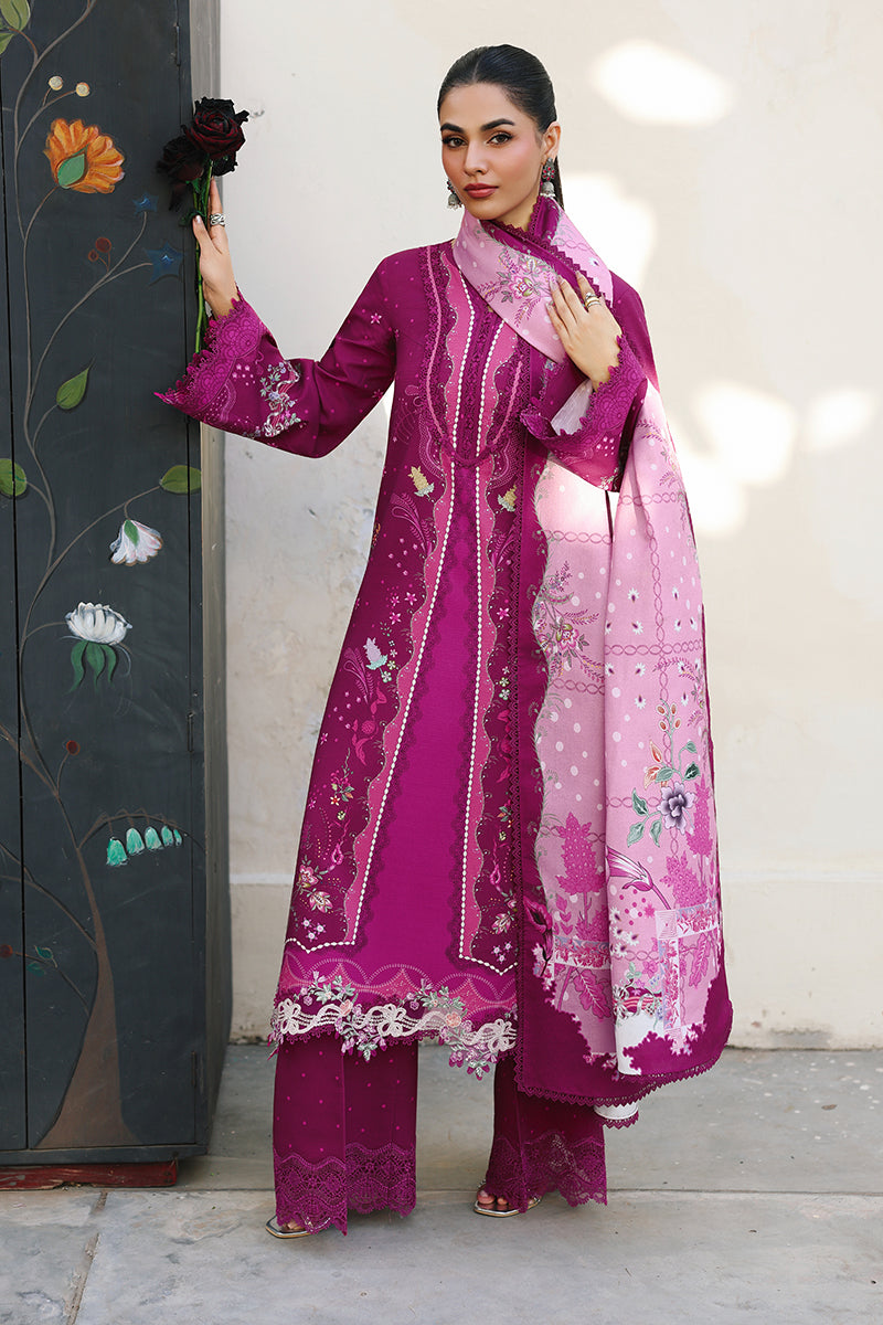 Qalamkar | QPrints Winter 25 | QW-01 (B) JORIS - Casual Dress - available at Maria Faisal in UK and USA.