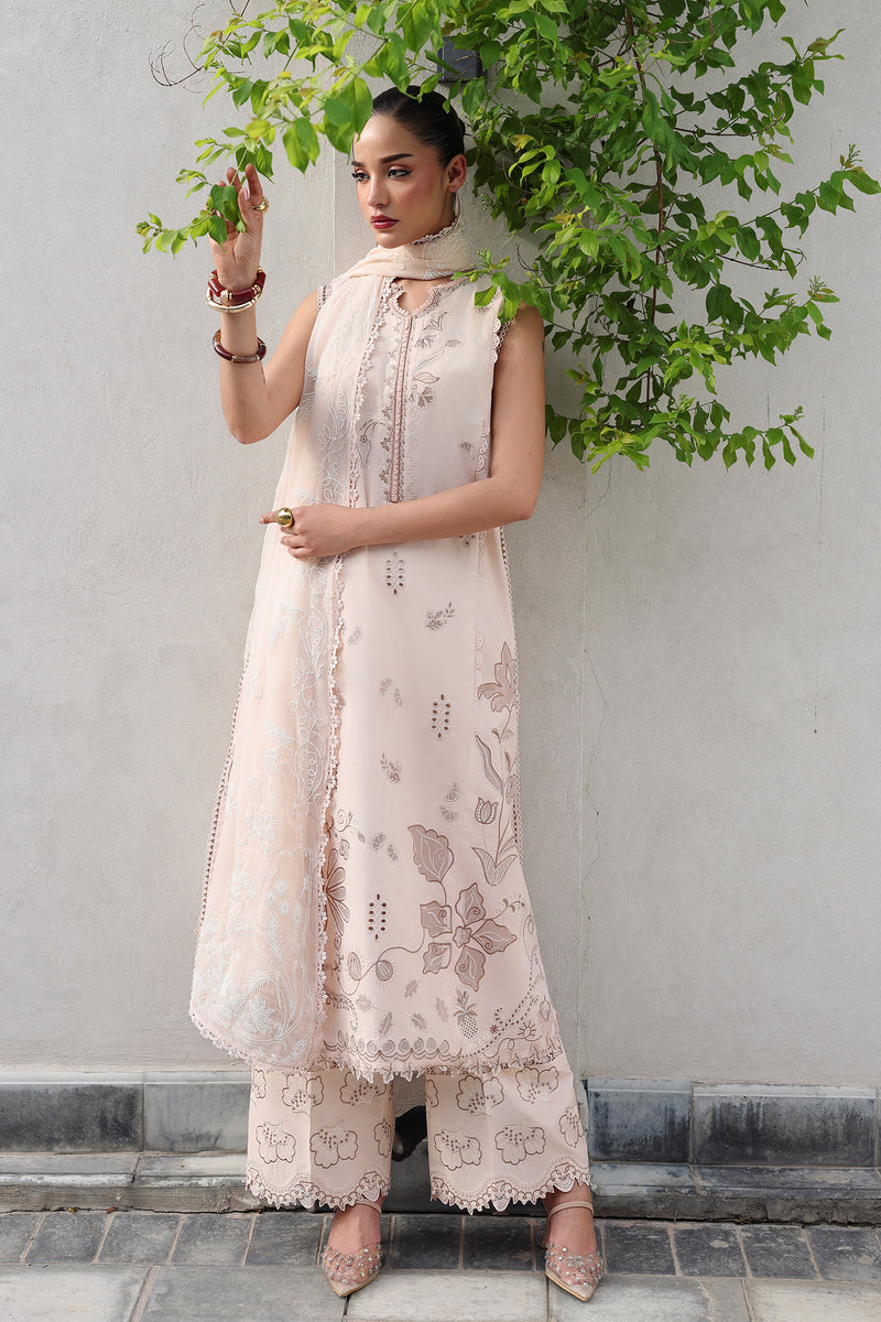 Qalamkar | Q Line Lawn 26 | QKL-10 MILA - Luxury Dress - available at Maria Faisal in UK and USA.