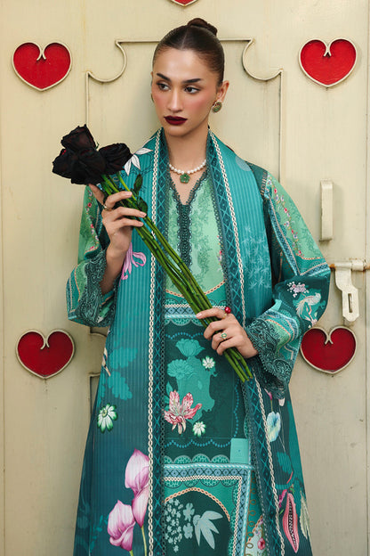 Qalamkar | QPrints Winter 25 | QW-08 (B) ANIKA - Casual Dress - available at Maria Faisal in UK and USA.