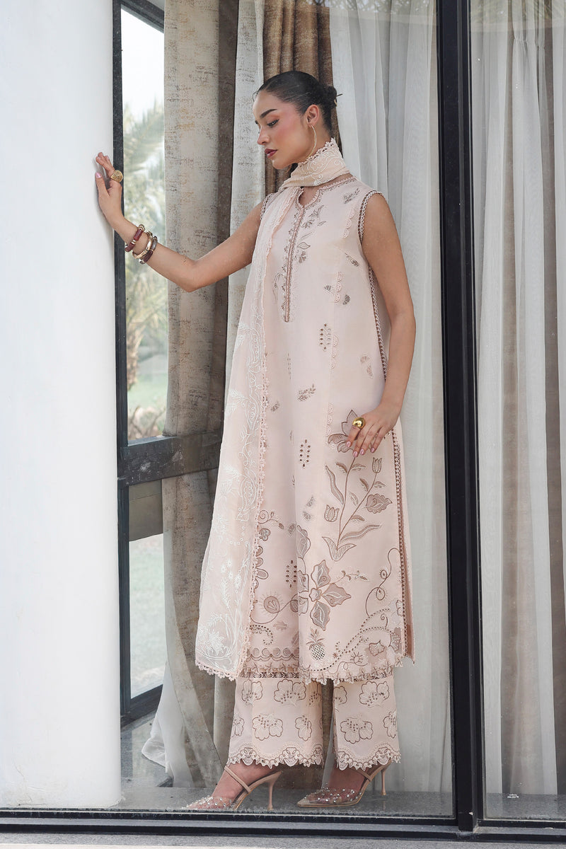Qalamkar | Q Line Lawn 26 | QKL-10 MILA - Luxury Dress - available at Maria Faisal in UK and USA.