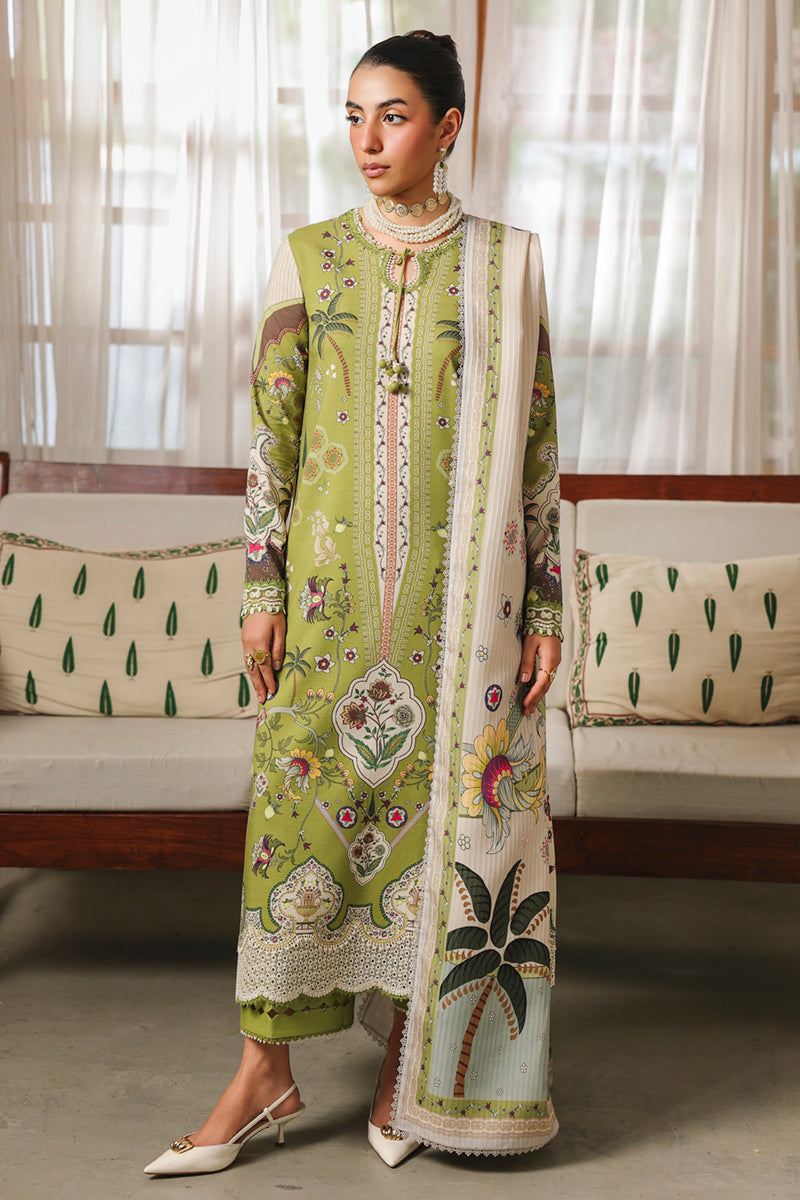 Qalamkar | QPrints Winter 25 | QW-07 (B) TAHLIA - Casual Dress - available at Maria Faisal in UK and USA.