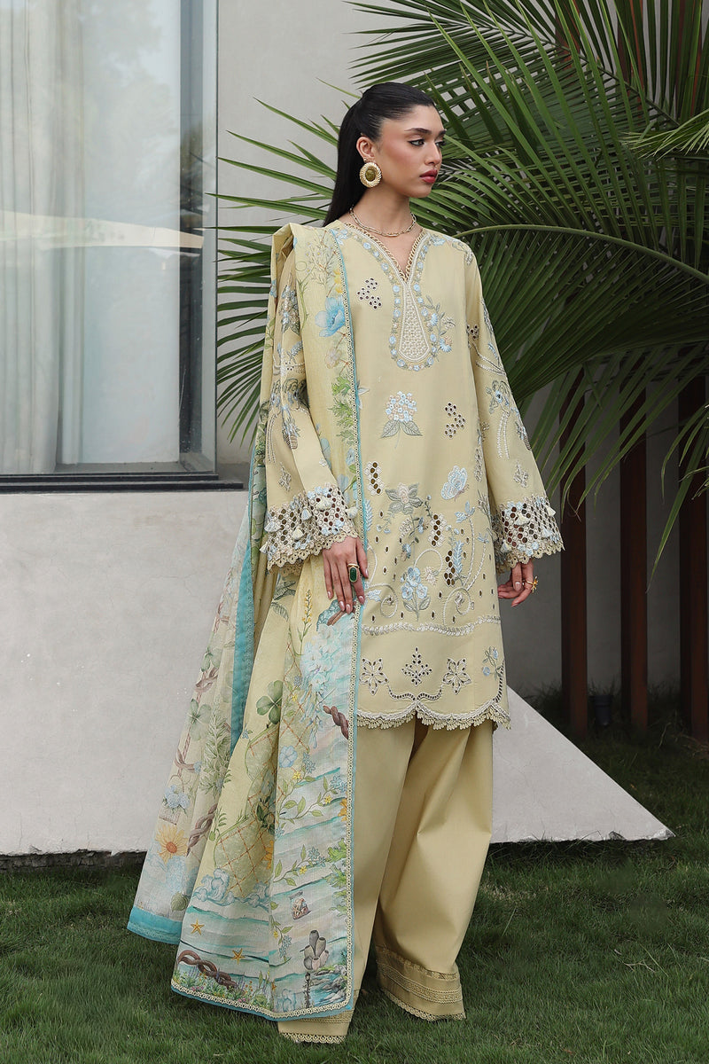 Qalamkar | Q Line Lawn 26 | QKL-11 MEIRA - Luxury Dress - available at Maria Faisal in UK and USA.