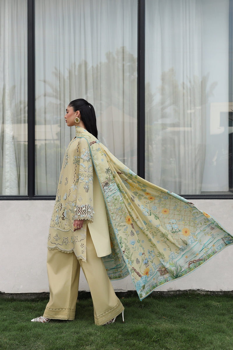 Qalamkar | Q Line Lawn 26 | QKL-11 MEIRA - Luxury Dress - available at Maria Faisal in UK and USA.