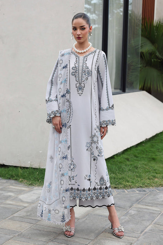 Qalamkar | Q Line Lawn 26 | QKL-03 SAMIA - Luxury Dress - available at Maria Faisal in UK and USA.
