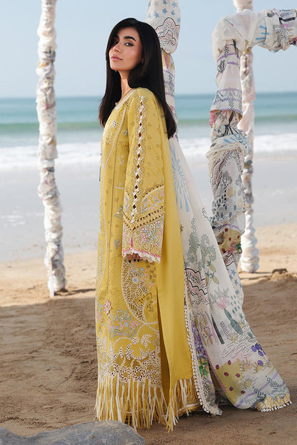 Qalamkar | Sahil Luxury Lawn 26 | SA-07 HIRA - Luxury Dress - available at Maria Faisal in UK and USA.
