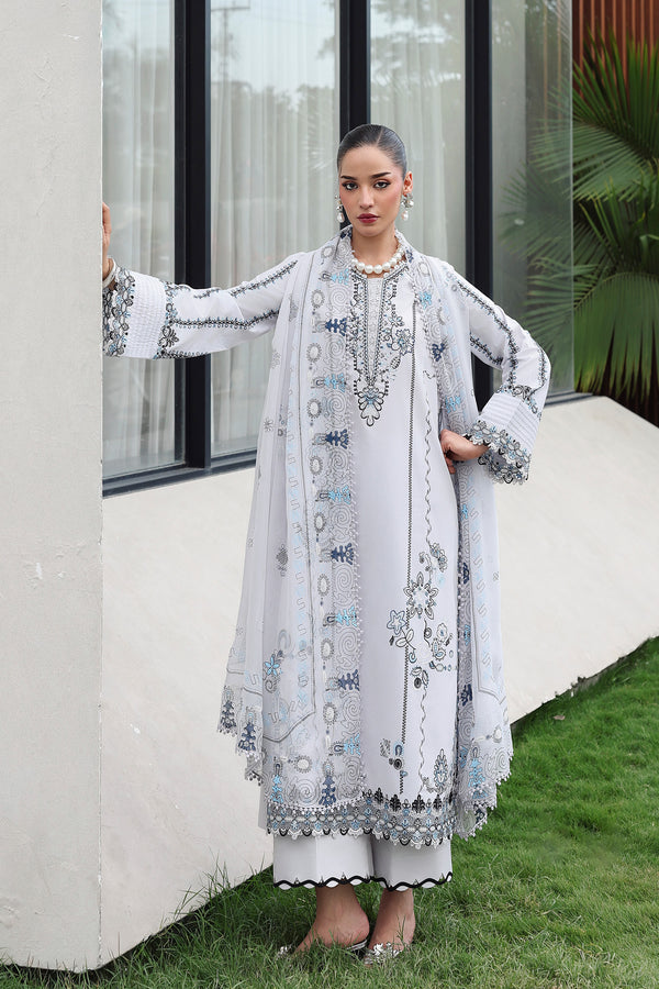 Qalamkar | Q Line Lawn 26 | QKL-03 SAMIA - Luxury Dress - available at Maria Faisal in UK and USA.