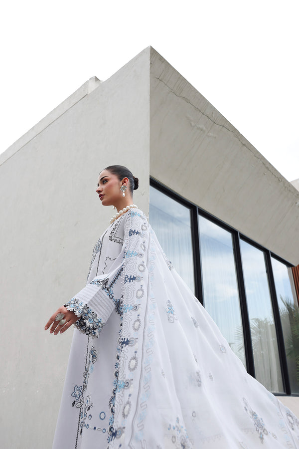 Qalamkar | Q Line Lawn 26 | QKL-03 SAMIA - Luxury Dress - available at Maria Faisal in UK and USA.
