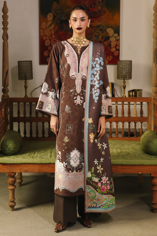 Qalamkar | QPrints Winter 25 | QW-09 (B) RABELLA - Casual Dress - available at Maria Faisal in UK and USA.